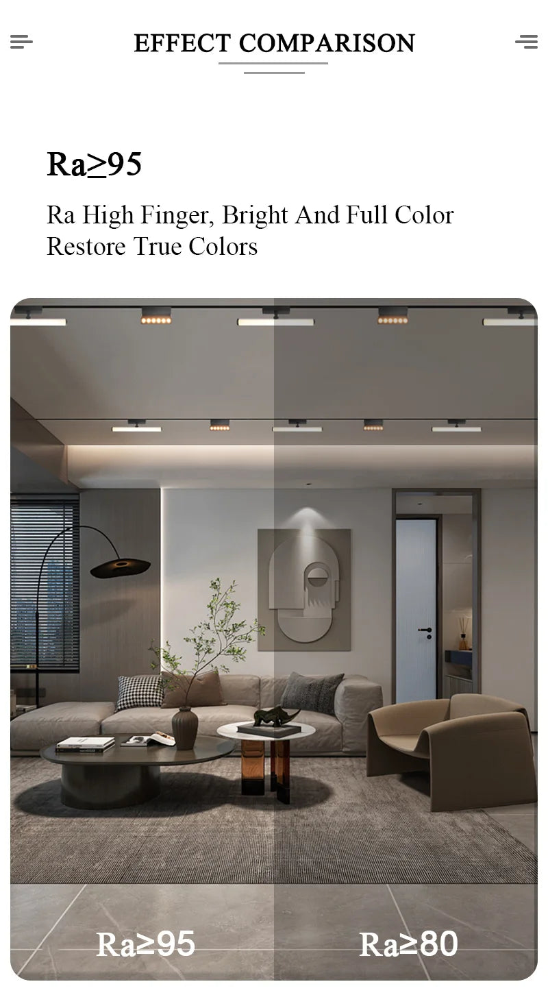 ST1 Series 3CCT Black White Ultra Thin Slim Magnetic Track Lamp Cell Light High Hardness Modern Flexible Fixture Living Home