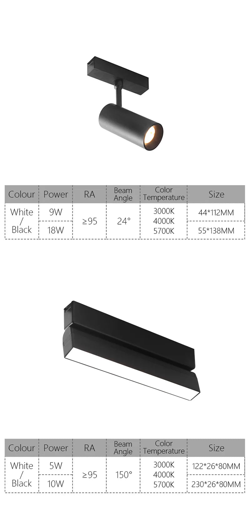 ST1 Series 3CCT Black White Ultra Thin Slim Magnetic Track Lamp Cell Light High Hardness Modern Flexible Fixture Living Home