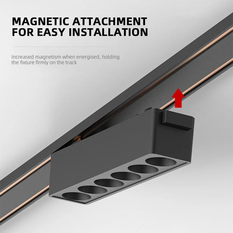 ST1 Series 3CCT Black White Ultra Thin Slim Magnetic Track Lamp Cell Light High Hardness Modern Flexible Fixture Living Home