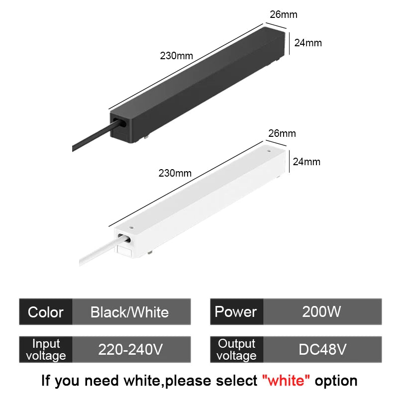 ST1 Series 3CCT Black White Ultra Thin Slim Magnetic Track Lamp Cell Light High Hardness Modern Flexible Fixture Living Home