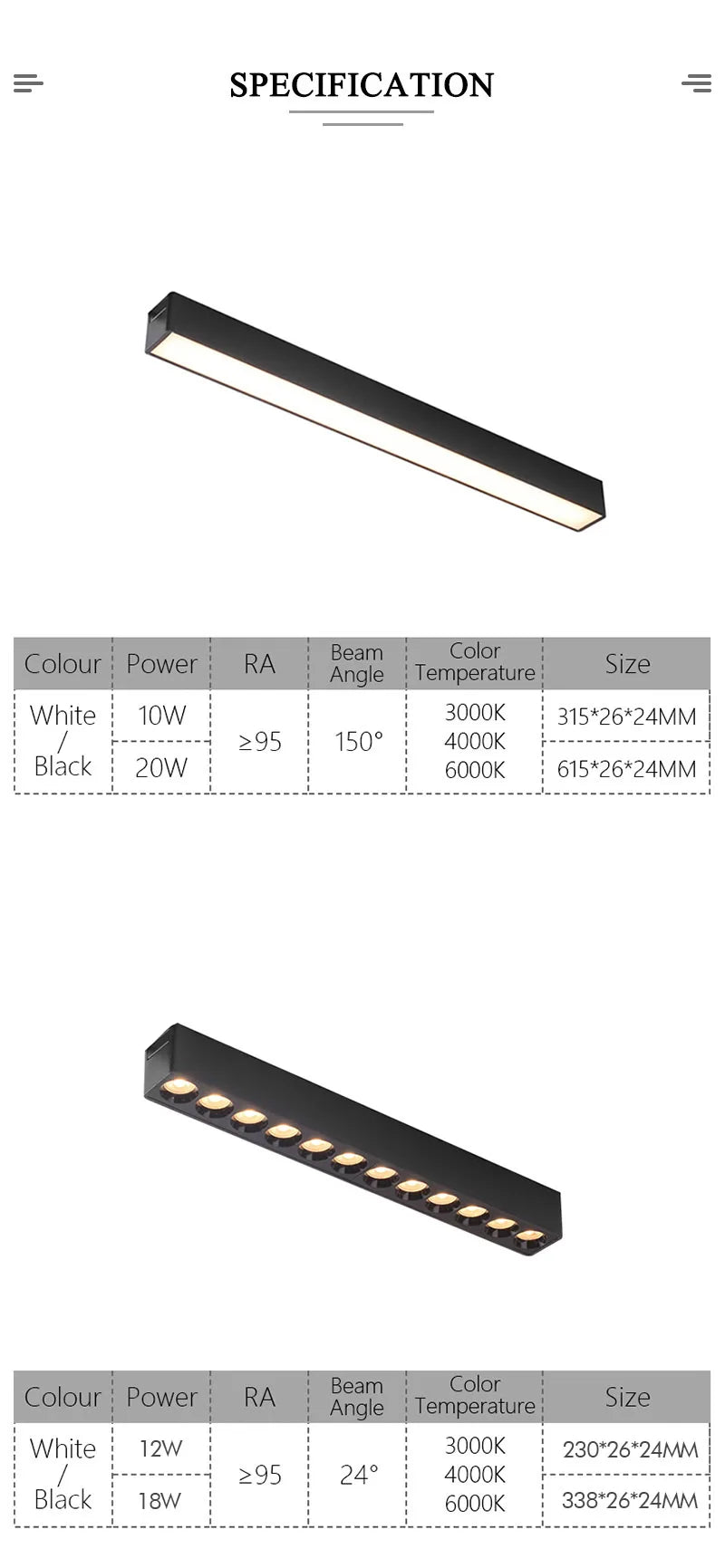 ST1 Series 3CCT Black White Ultra Thin Slim Magnetic Track Lamp Cell Light High Hardness Modern Flexible Fixture Living Home