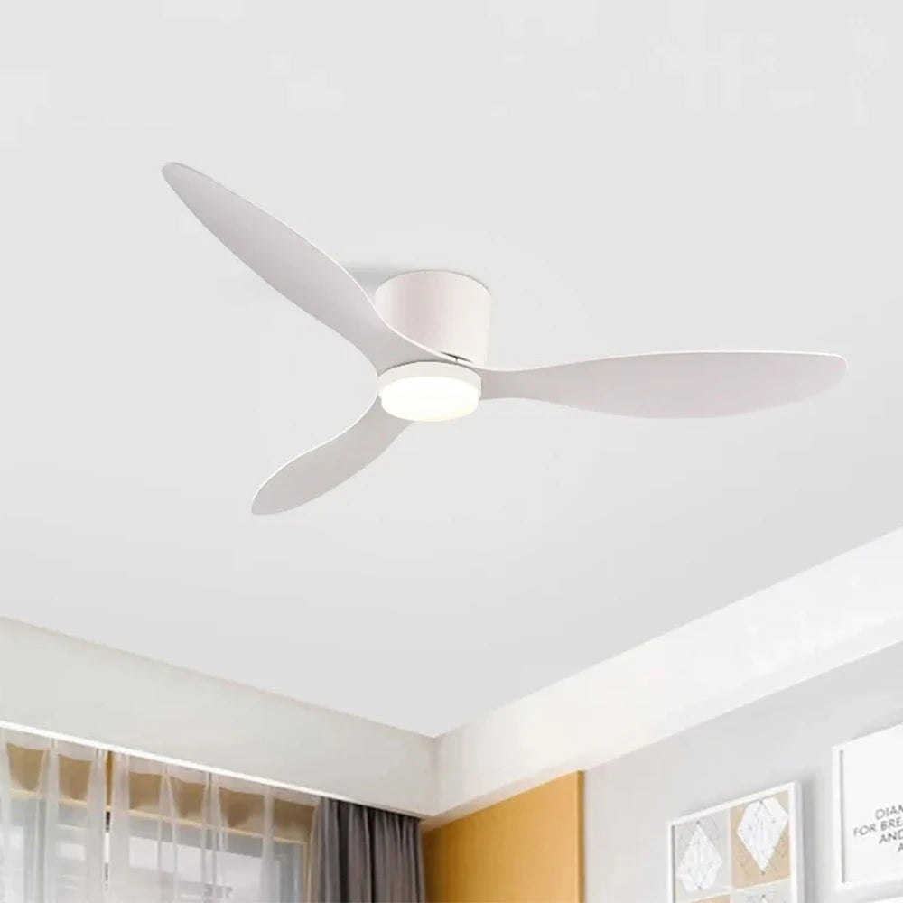 IRALAN 42 Inch/52 Inch Ceiling Fan with Light Remote Control, Modern Ceiling Fan for Bedroom, Living Room-Black/White/Wood