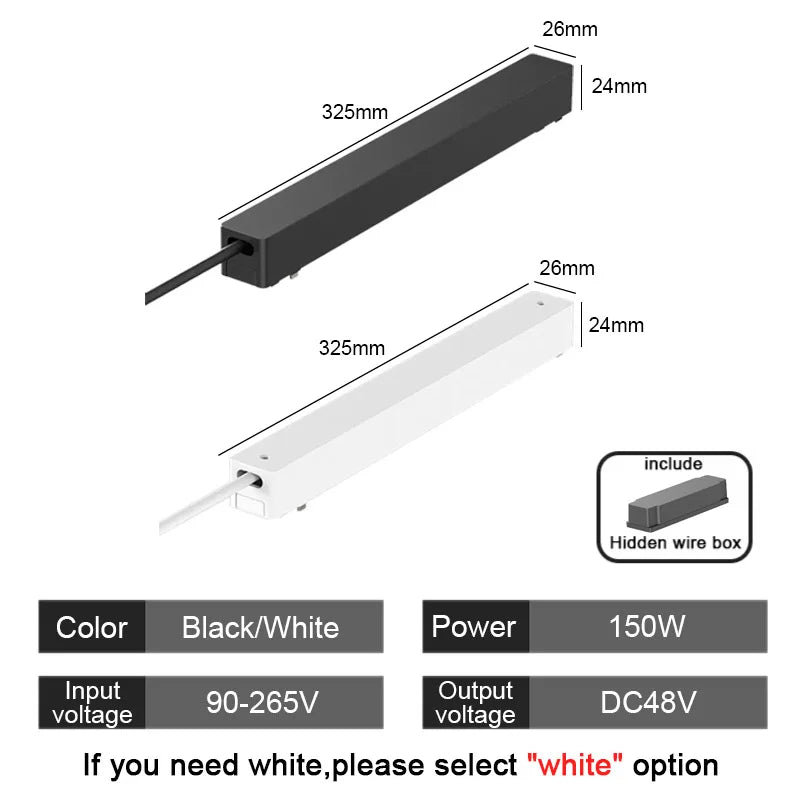 ST1 Series 3CCT Black White Ultra Thin Slim Magnetic Track Lamp Cell Light High Hardness Modern Flexible Fixture Living Home