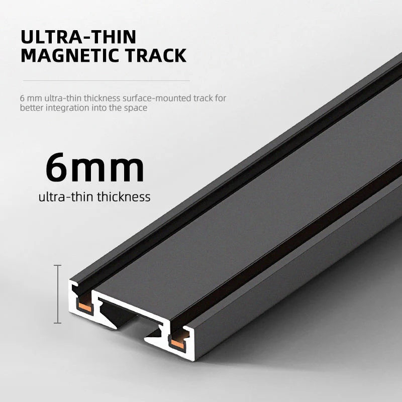 ST1 Series 3CCT Black White Ultra Thin Slim Magnetic Track Lamp Cell Light High Hardness Modern Flexible Fixture Living Home