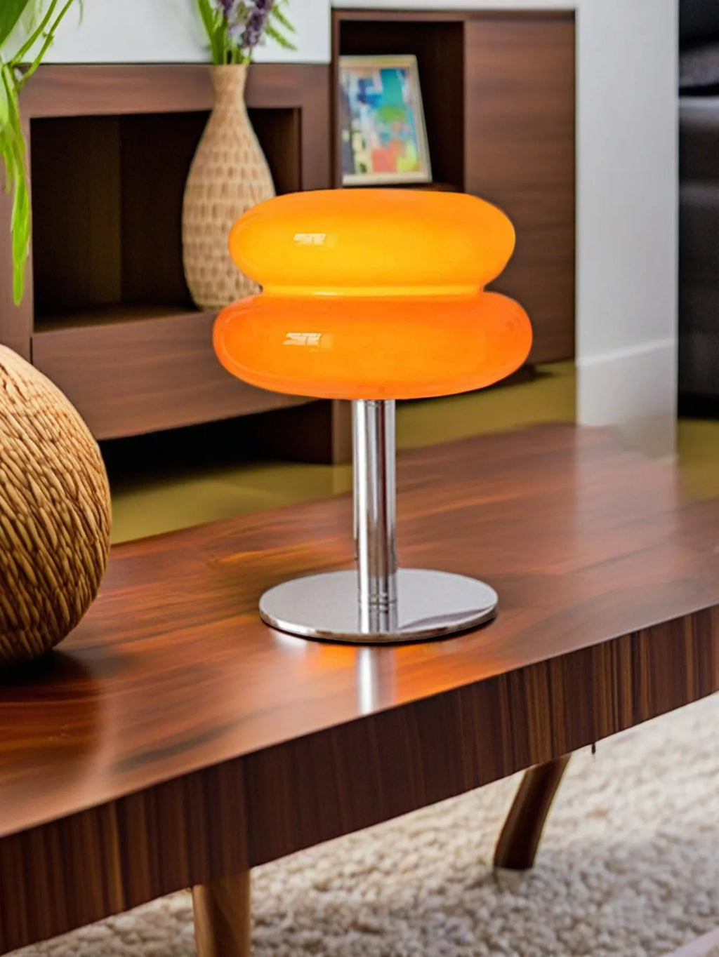 LED Table Lamp Macaron Glass Lustre Trichromatic Dimming Living Room Bedroom Study Atmosphere Lamps Eye Protection Night Light